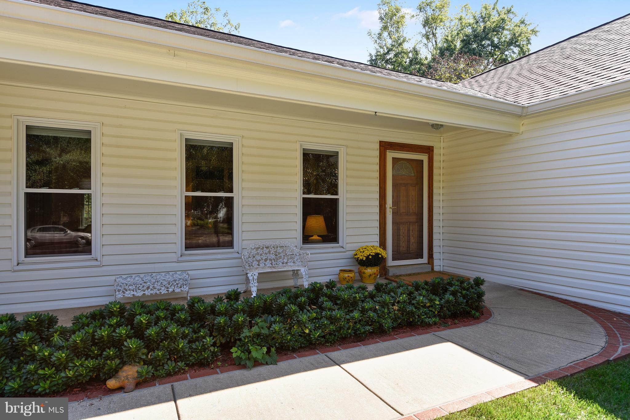 Enjoy relaxing on your covered front porch