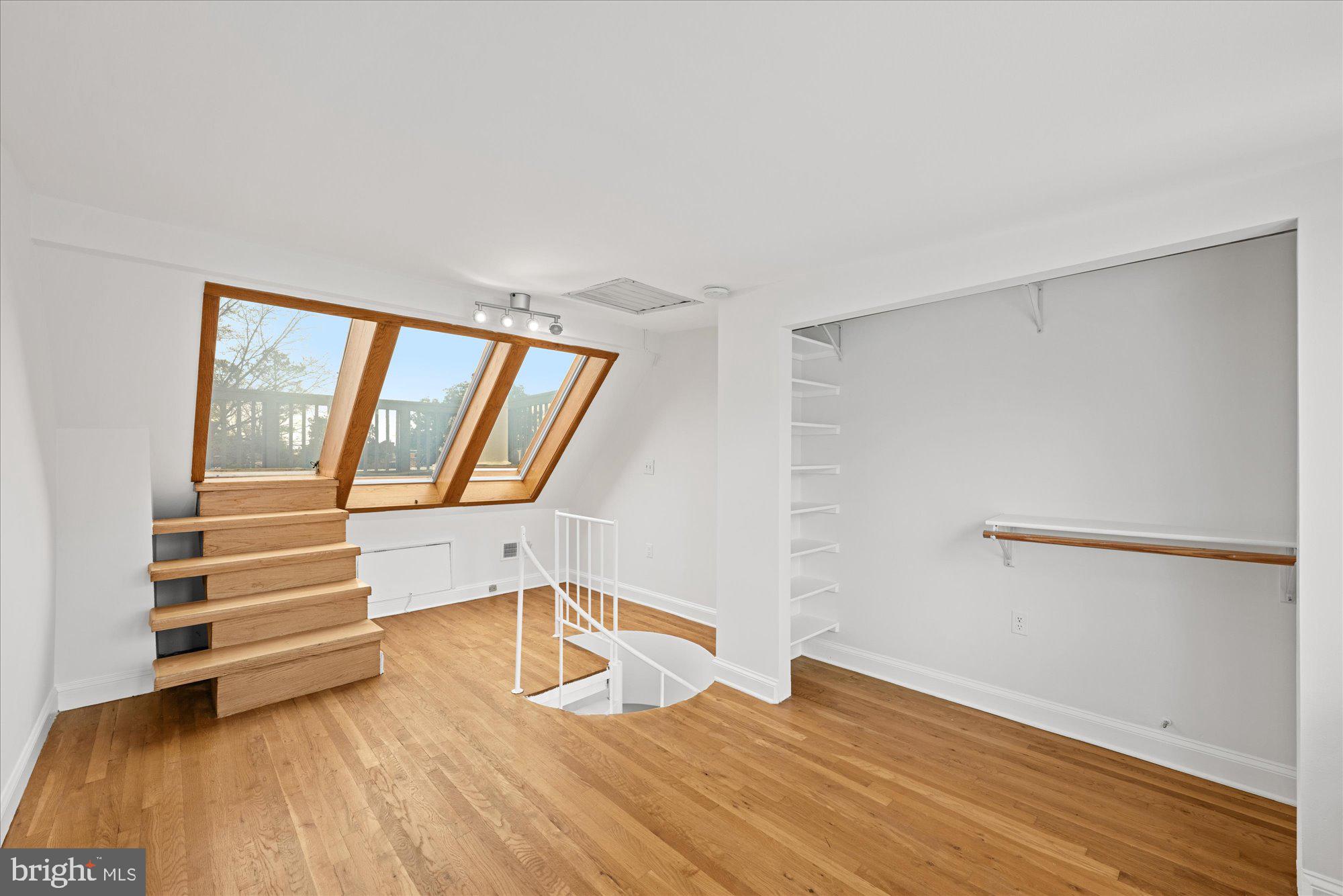 1318 35th Street Northwest, Unit 6 Washington, DC 20007 - Photo 10 of 13 Bedroom w Roof Desk Access