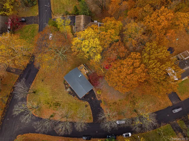 a bird view of house