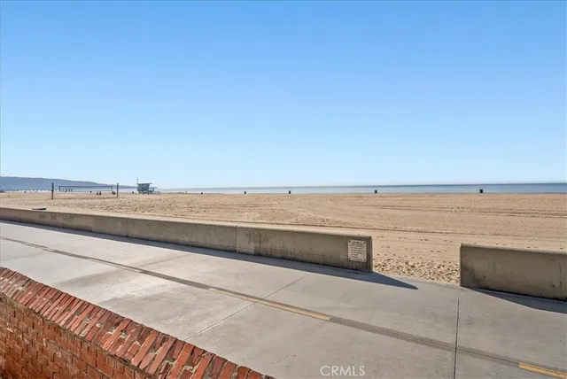 a view of an ocean and beach