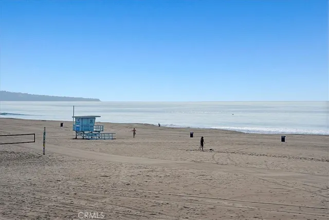 a view of a beach and an ocean view