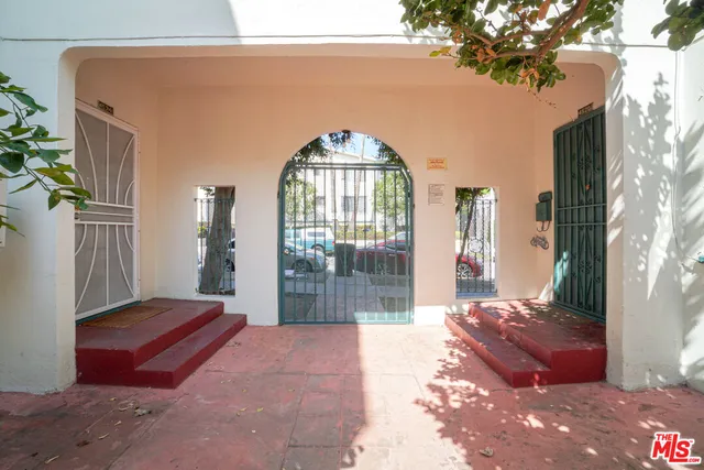 a view of front door