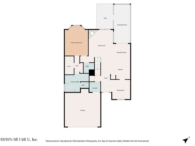 a view of a balcony with chair and door