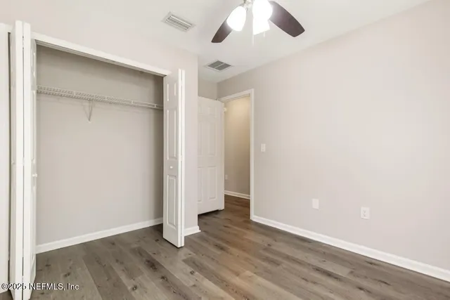 a view of small space with empty racks