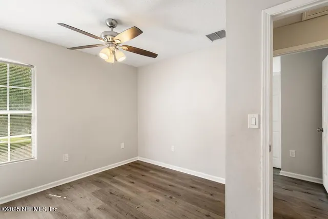 a view of a door and an outdoor space