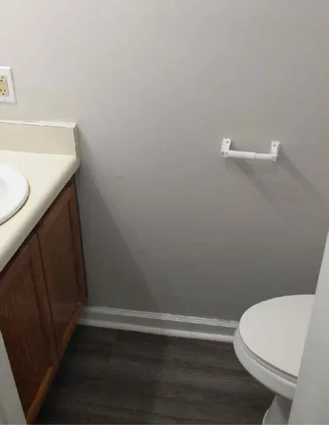 a bathroom with a sink and a toilet