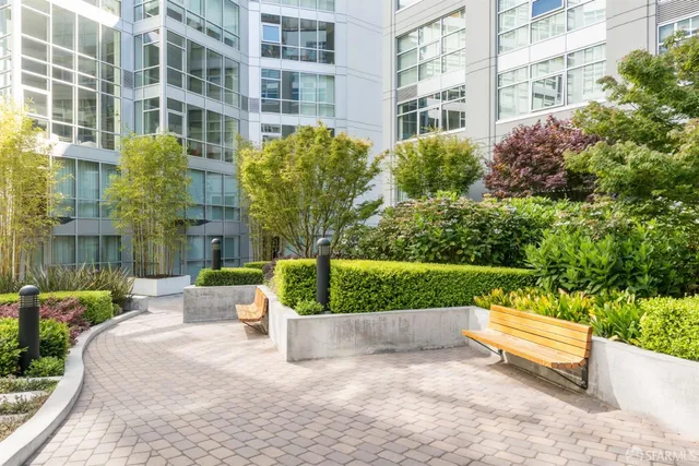 a view of outdoor space with seating area