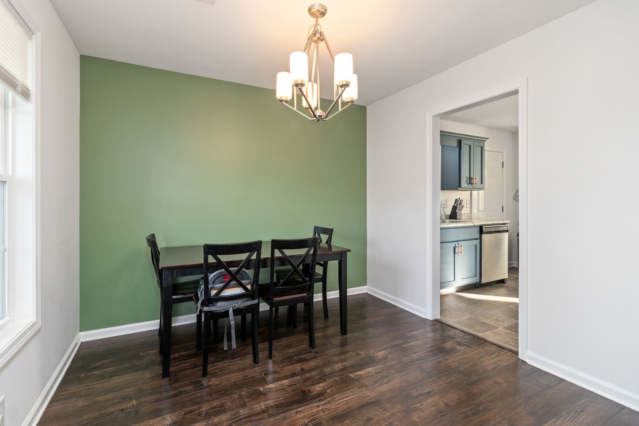 949 Hugh Hunter Road Oak Grove, KY 42262 - Photo 6 of 21 a view of a dining room with furniture and chandelier