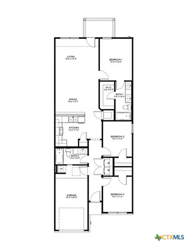 a picture of a bench in room