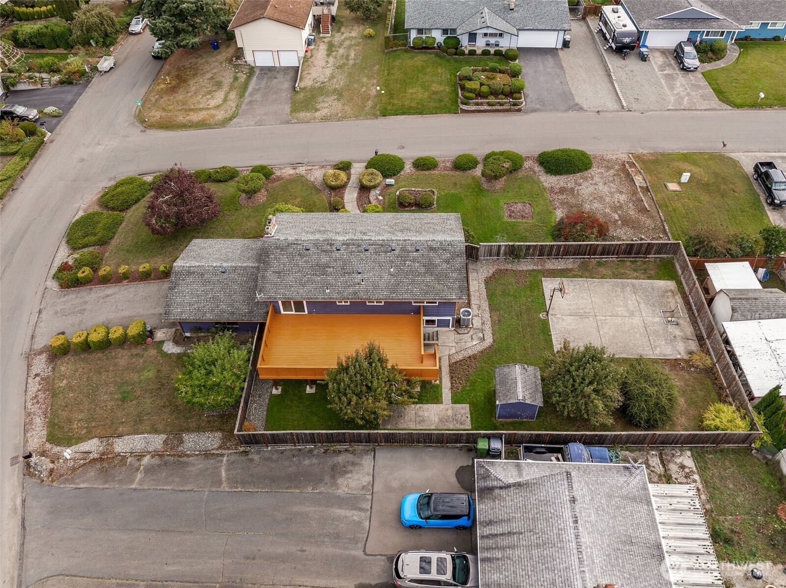 10014 108th Avenue Southwest Tacoma, WA 98498 - Photo 29 of 39 an aerial view of a house with a swimming pool