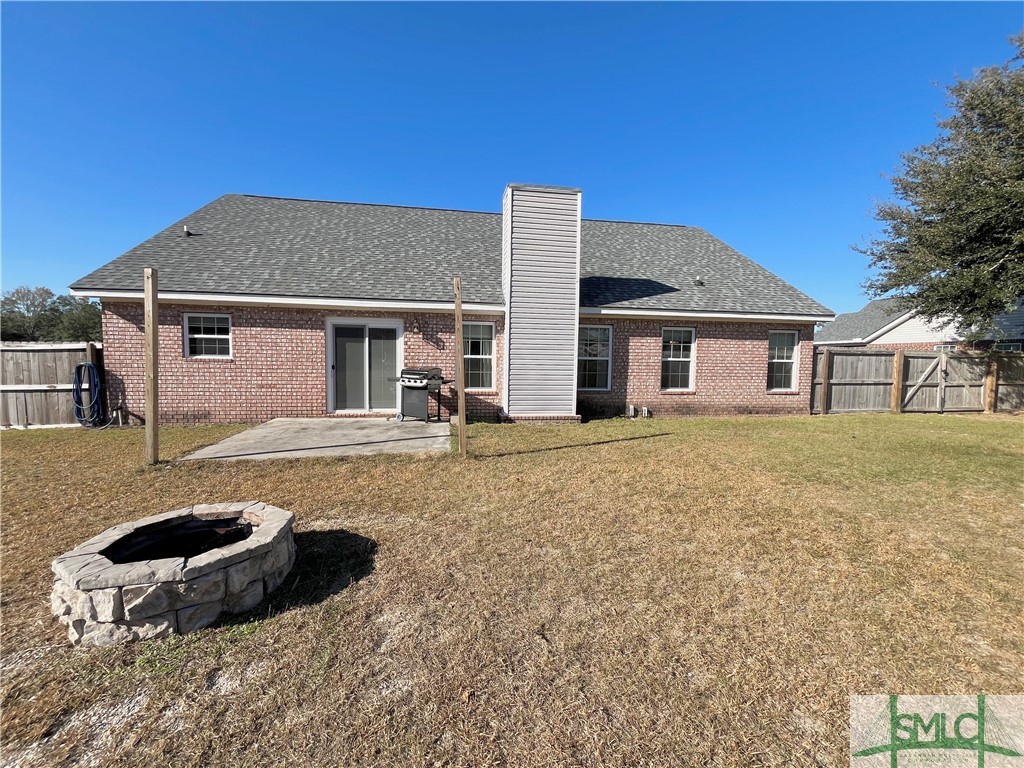 202 Wood Duck Way Springfield, GA 31329 - Photo 34 of 41 Full Brick Home ~ Fire Pit