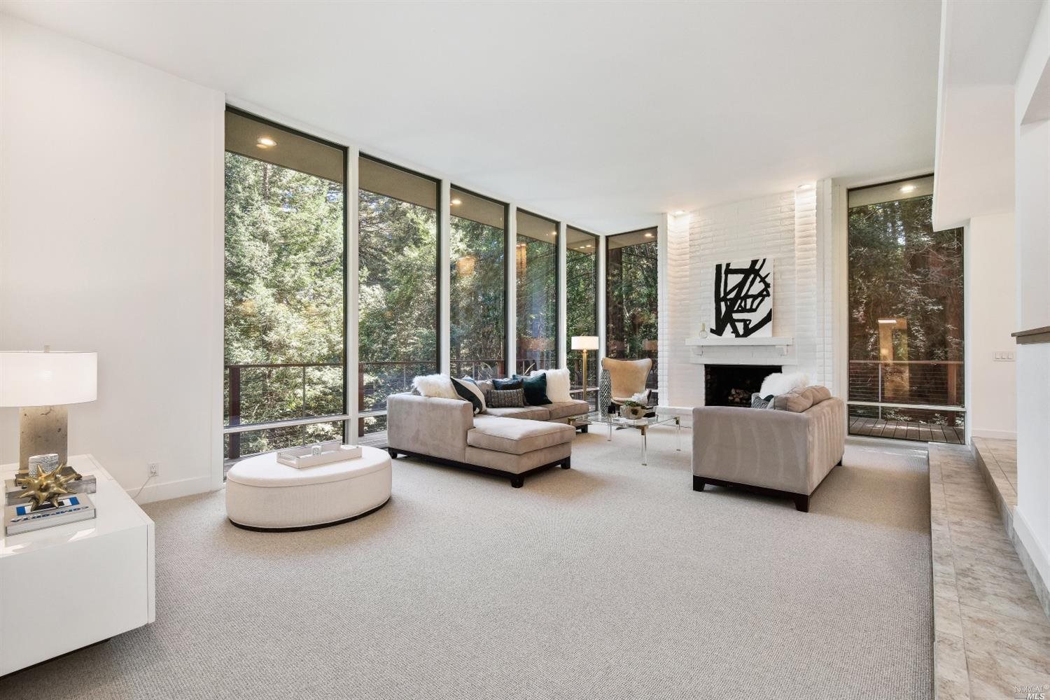 411 Crown Road Kentfield, CA 94904 - Photo 1 of 1 a living room with furniture and a large window