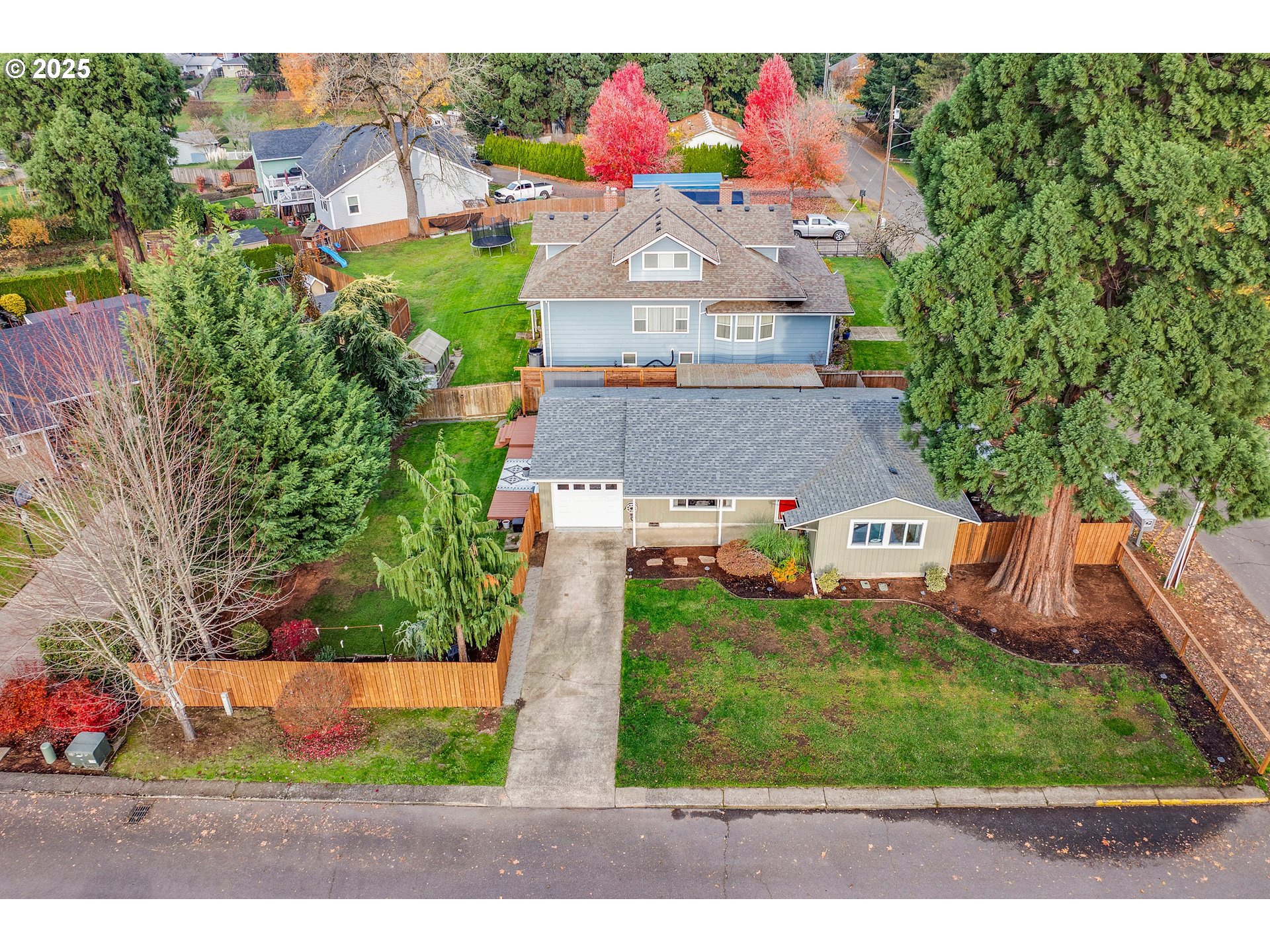 2389 F Street Hubbard, OR 97032 - Photo 29 of 34 a aerial view of a house with a yard
