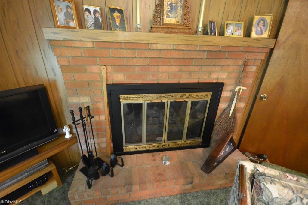 736 Foxfire Road Asheboro, NC 27205 - Photo 5 of 24 Den - Fireplace with Gas Logs