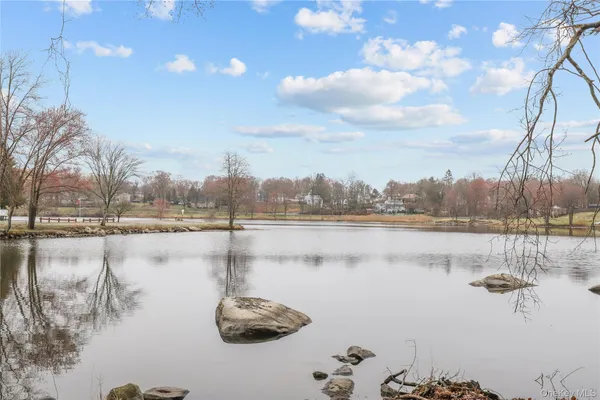a view of a lake with outdoor space