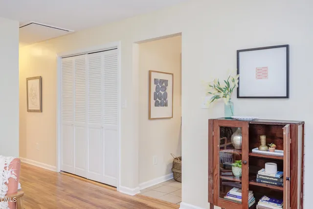 a view of a potted plant in front of a window