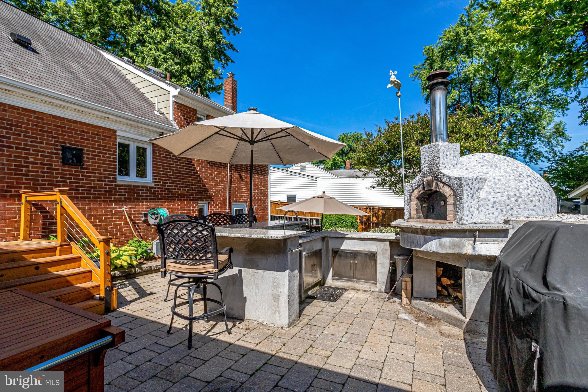 6904 Inverness Drive Springfield, VA 22150 - Photo 38 of 54 Wood Burning Pizza/Bread Oven