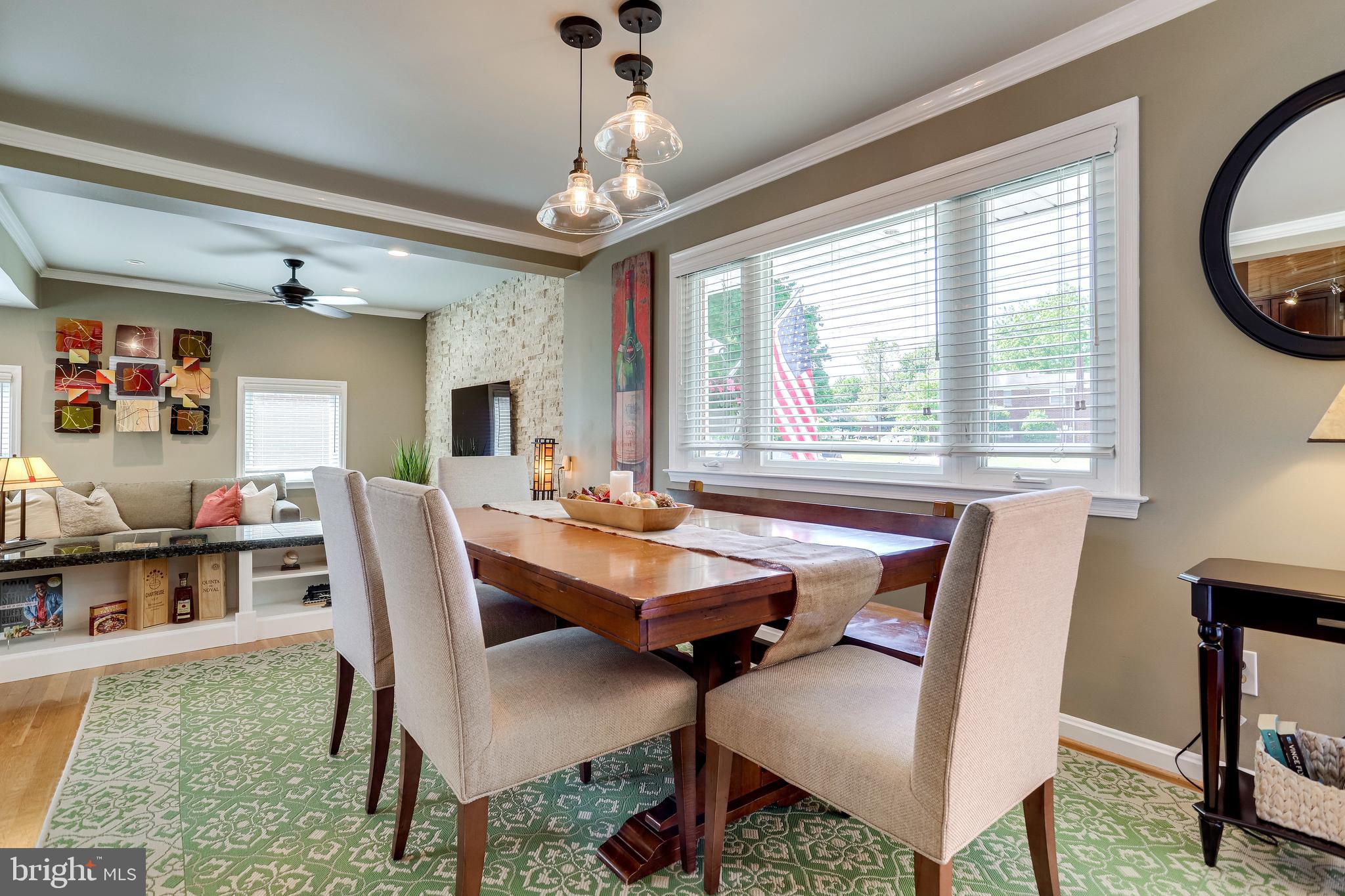6904 Inverness Drive Springfield, VA 22150 - Photo 5 of 54 Separate Dining room with Designer Lighting