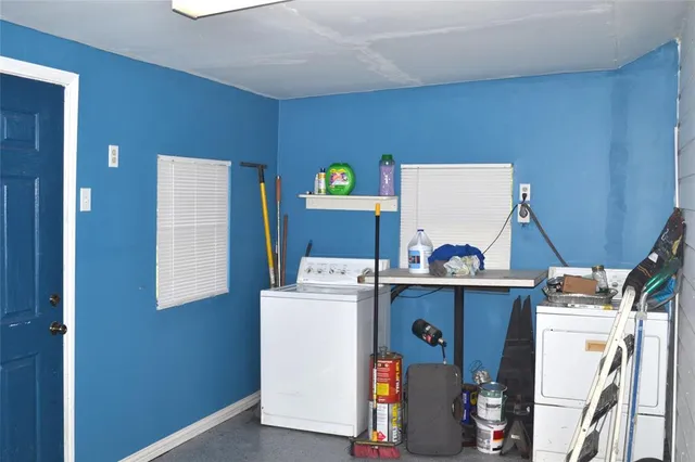 a room with storage and utility