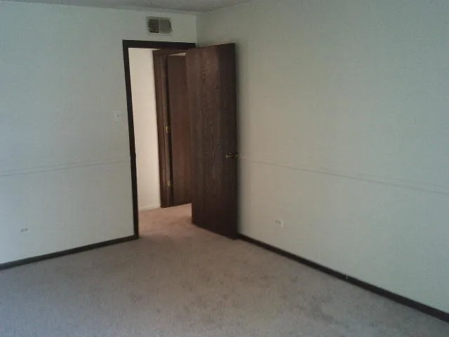 a view of entryway and workspace