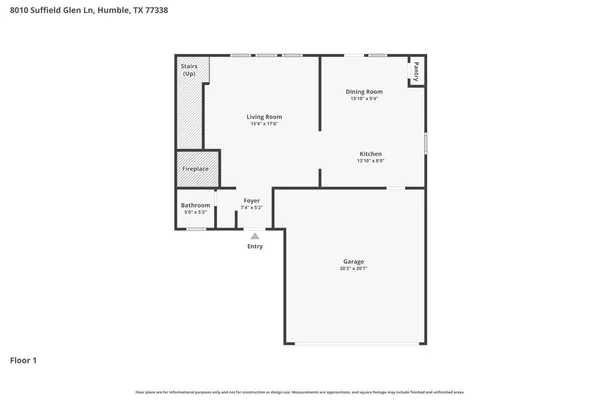 $1,820 | 8010 Suffield Glen Lane, Humble, TX 77338