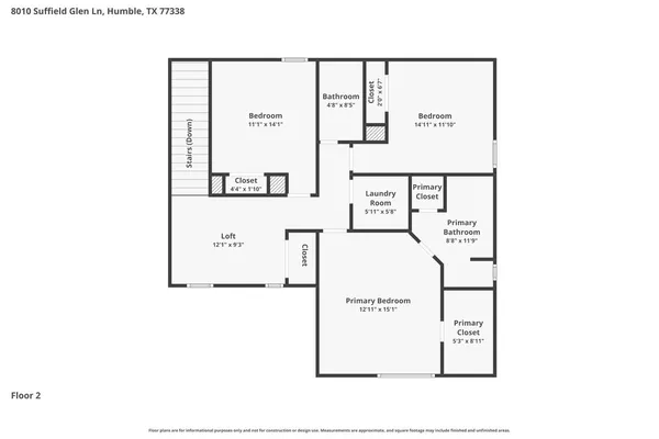 $1,820 | 8010 Suffield Glen Lane, Humble, TX 77338