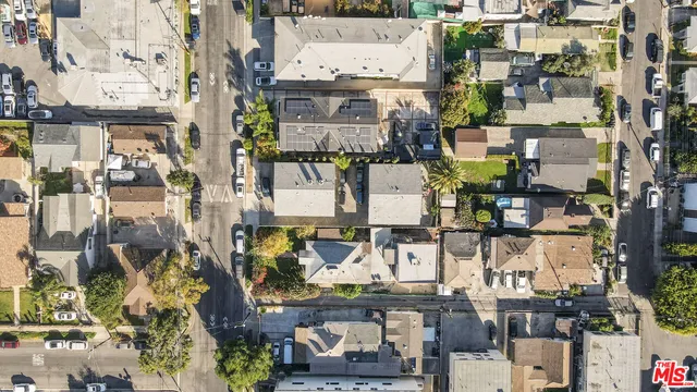 an aerial view of multiple house