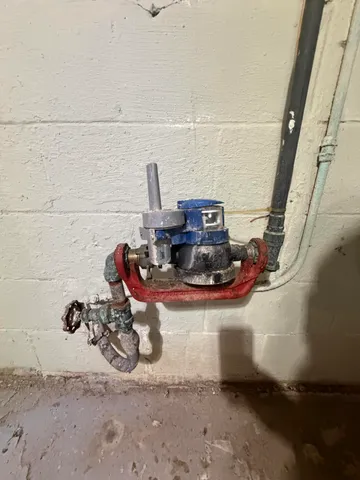 a close view of a fireplace