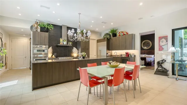 an aerial view of house with yard