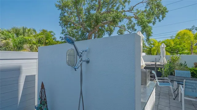a view of a lake with houses