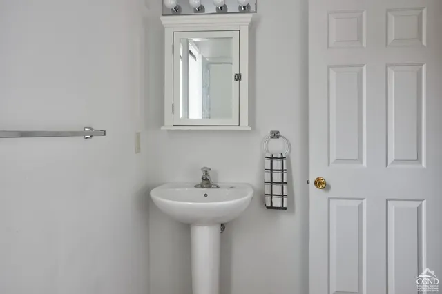 a bathroom with a sink