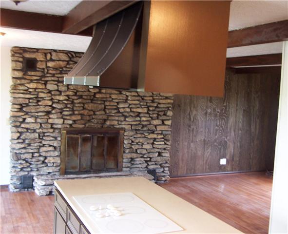 2407 Zion Road Columbia, TN 38401 - Photo 4 of 20 kitchen, corian countertop, new dishwasher, firplace in back and to right kitchen area.