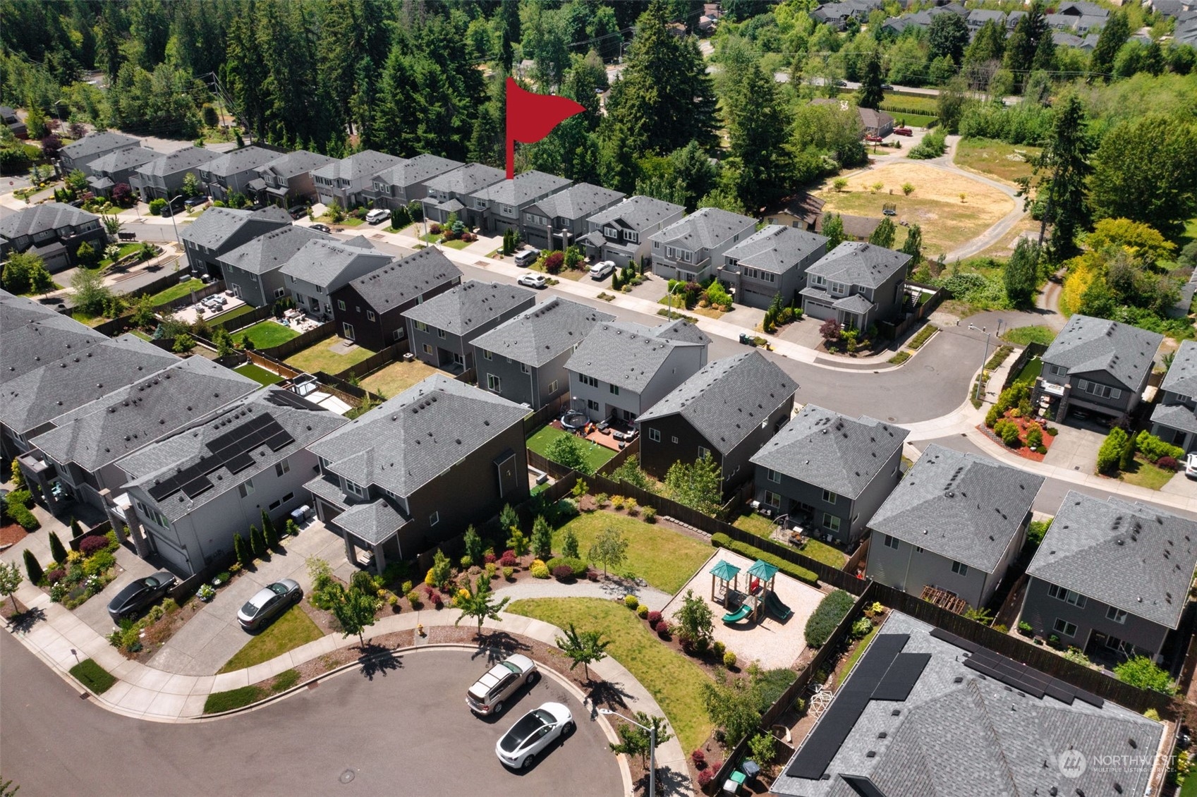22622 41st Drive Southeast Bothell, WA 98021 - Photo 34 of 34 an aerial view of a house with a garden