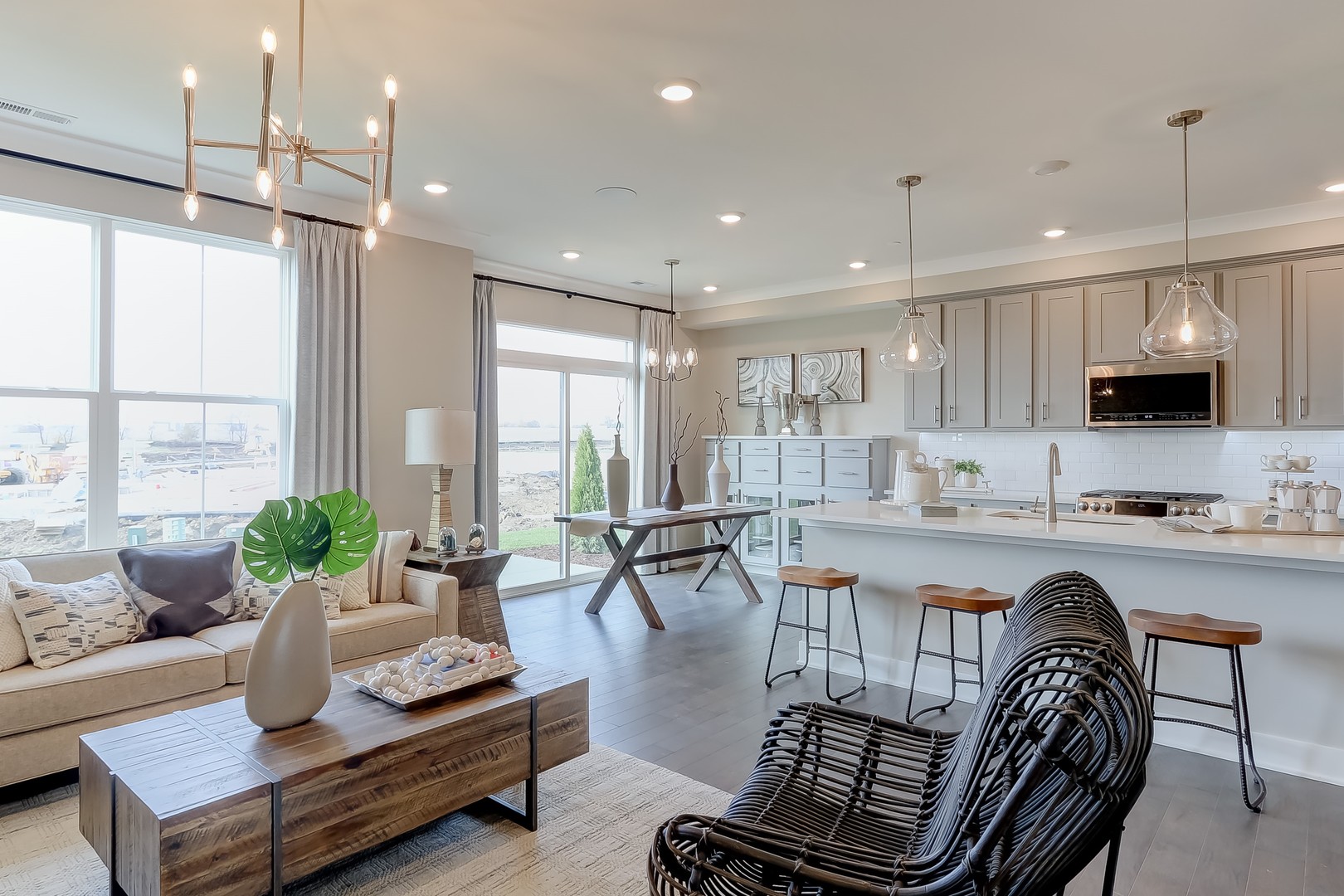 15455 Amelia Circle Lockport, IL 60441 - Photo 6 of 29 a kitchen with a table chairs stove and cabinets