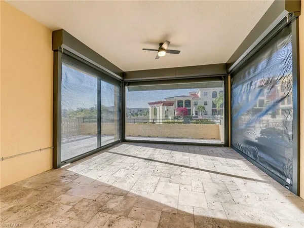 a view of a hallway with window