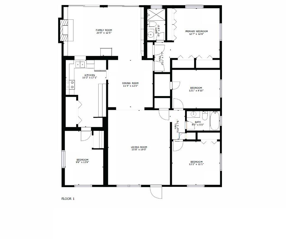 517 Northwest 54th Street Boca Raton, FL 33487 - Photo 29 of 29 Floor Plan