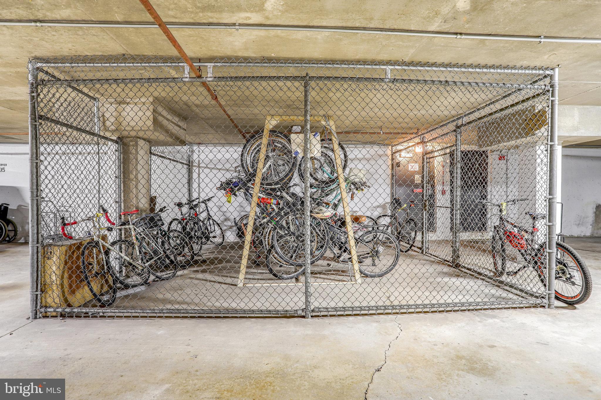 560 N Street Southwest, Unit N409 Washington, DC 20024 - Photo 8 of 10 A bike room in the garage
