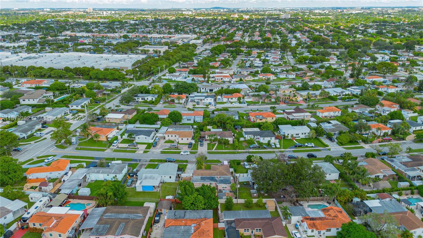 8341 Southwest 27th Lane Miami, FL 33155 - Photo 20 of 20 an aerial view of residential houses with outdoor space and street view