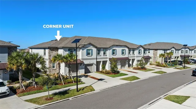 an aerial view of a city