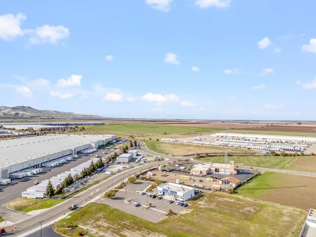 a view of a city with an ocean