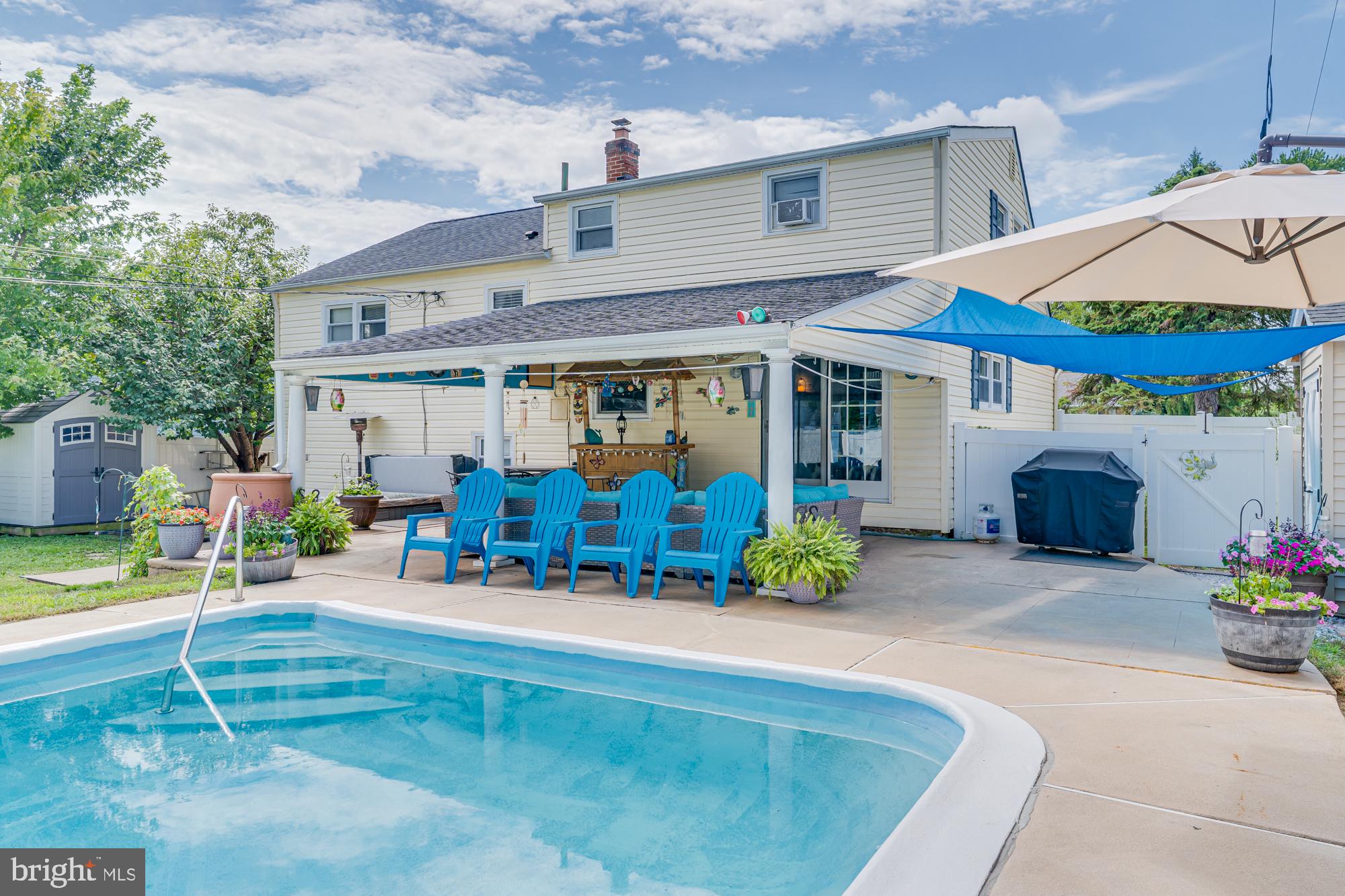 1047 Coronet Road Warminster, PA 18974 - Photo 42 of 50 Pool & Covered Patio