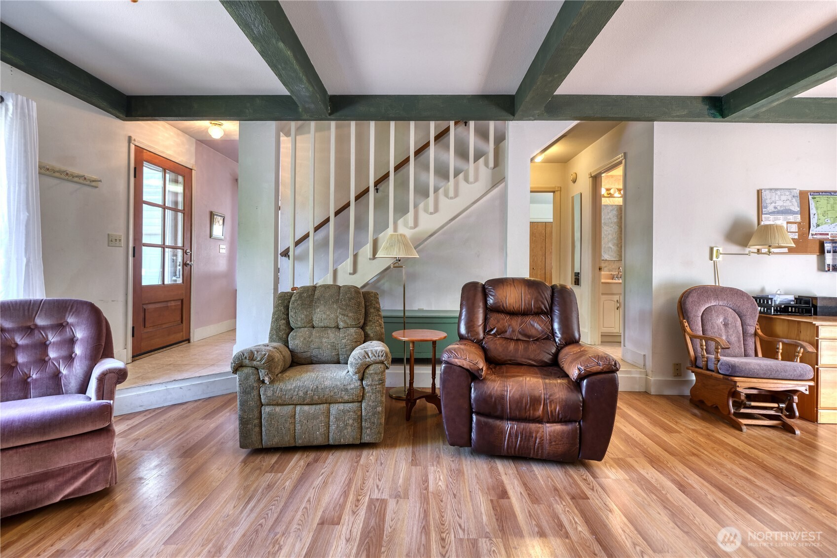 2145 Fir Street Point Roberts, WA 98281 - Photo 15 of 36 a living room with furniture and a wooden floor