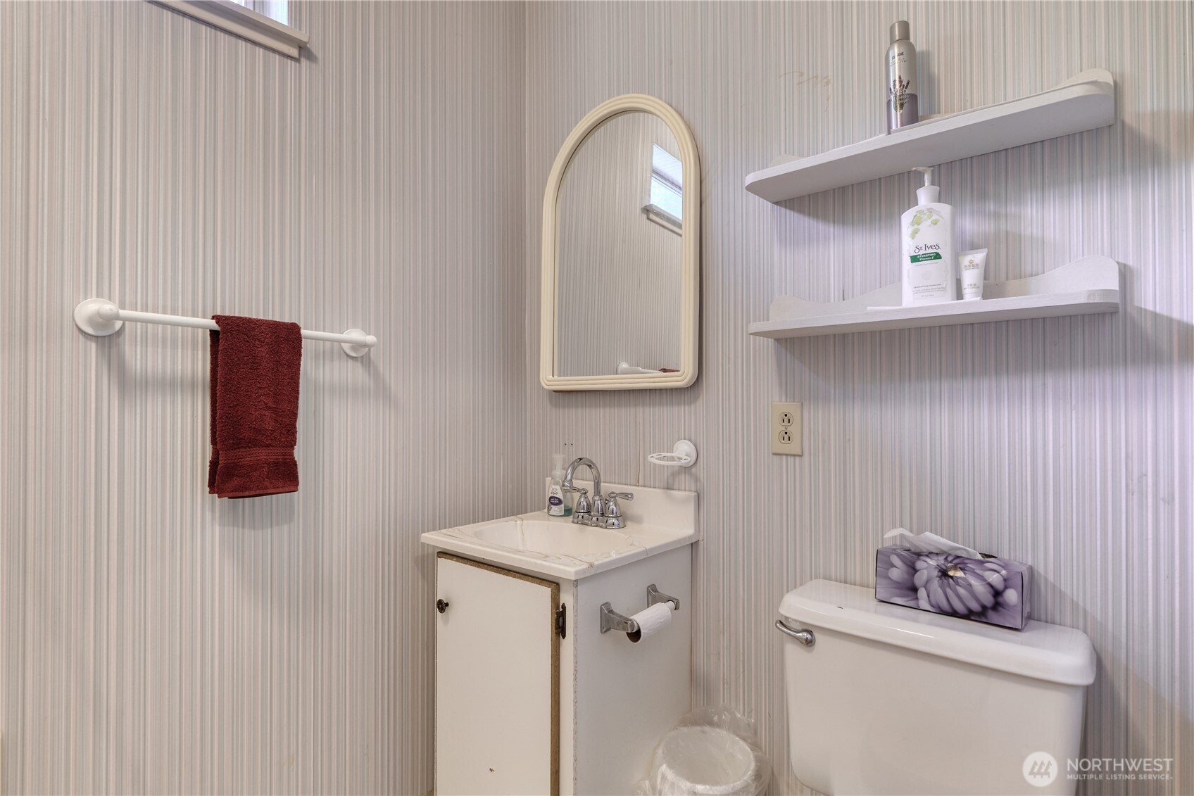 2145 Fir Street Point Roberts, WA 98281 - Photo 23 of 36 a bathroom with a sink toilet and mirror