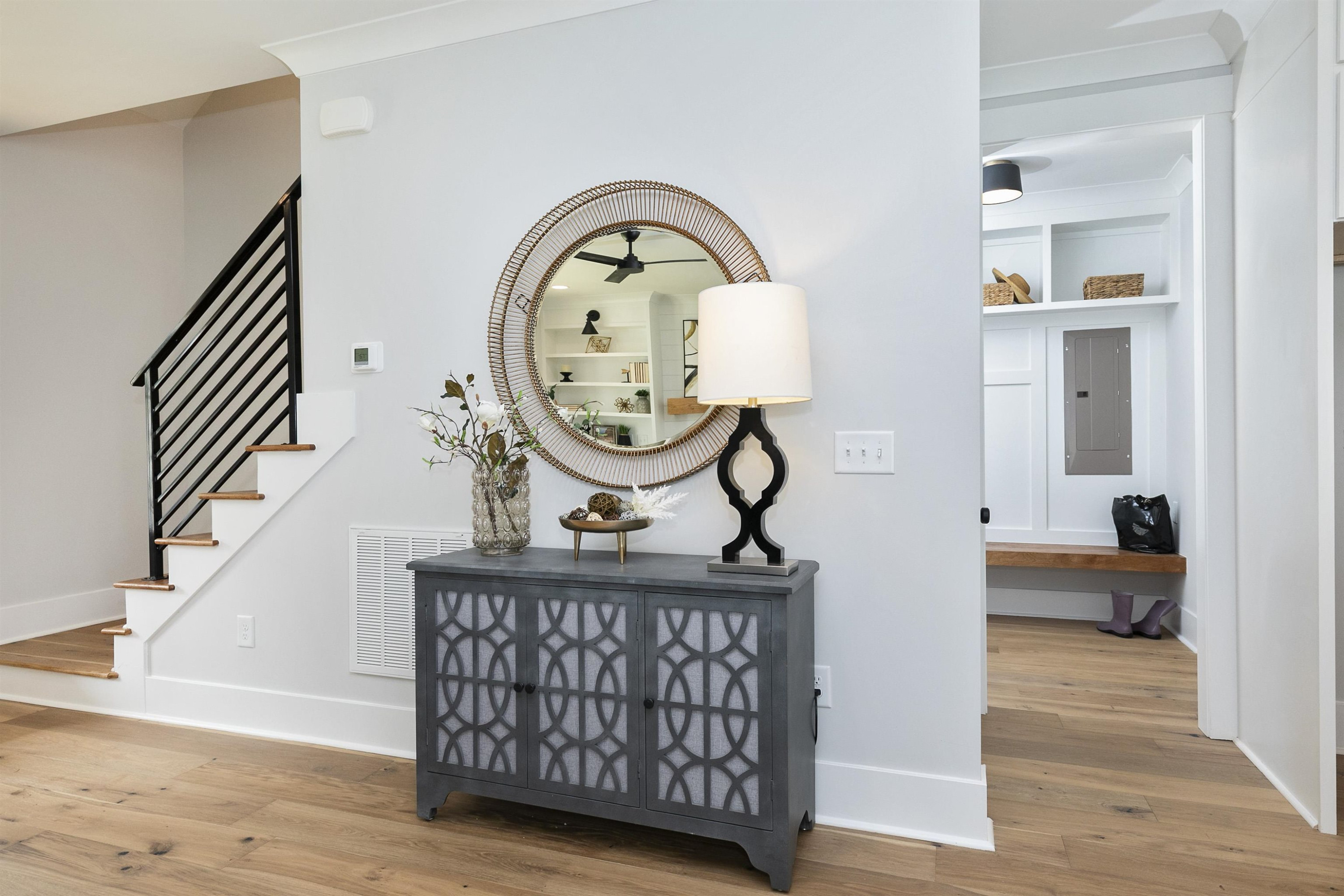 114 Summit Avenue Raleigh, NC 27603 - Photo 22 of 62 a view of entryway with wooden floor