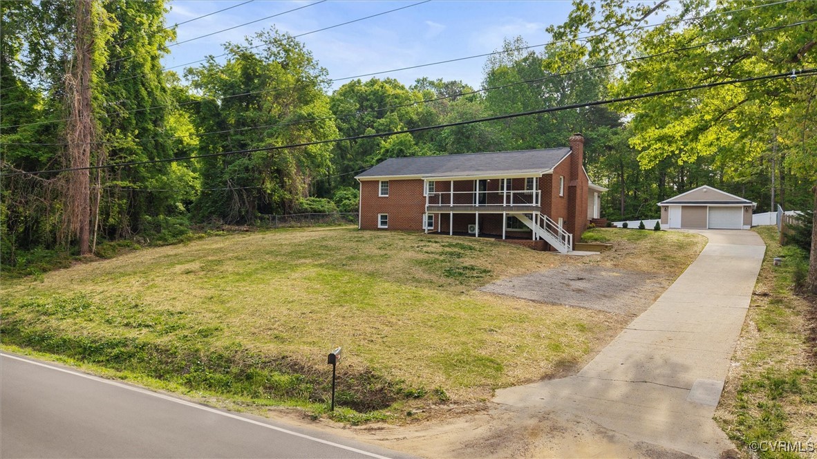 3425 Newbys Bridge Road Chesterfield, VA 23832 - Photo 46 of 49 View of front facade featuring a chimney, an outbu