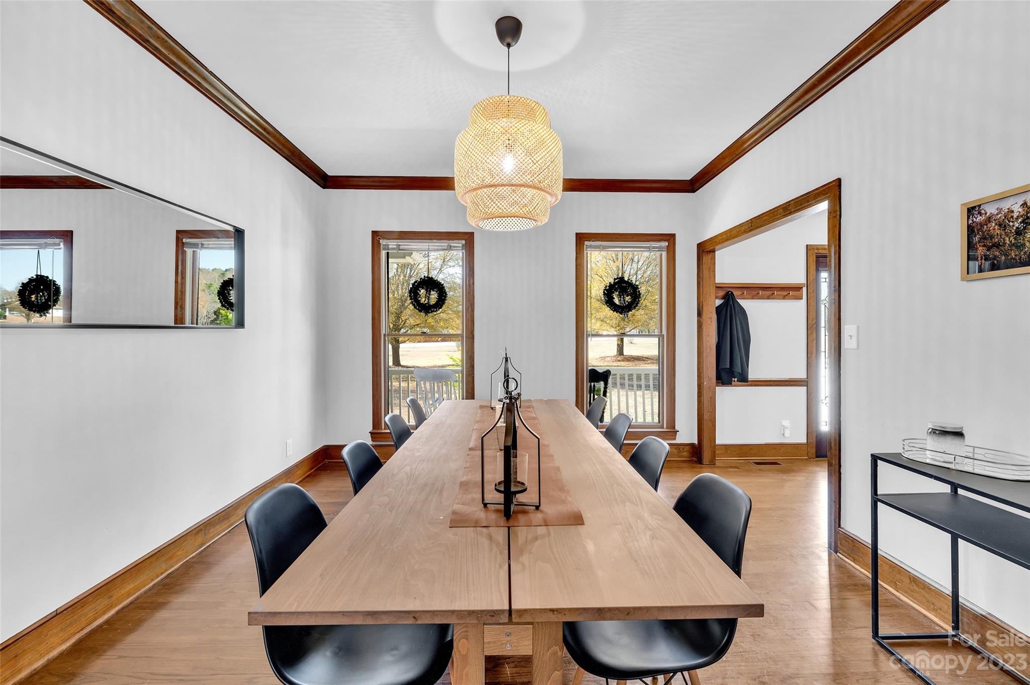 700 West Zion Church Road Shelby, NC 28150 - Photo 7 of 45 a living room with furniture and a chandelier
