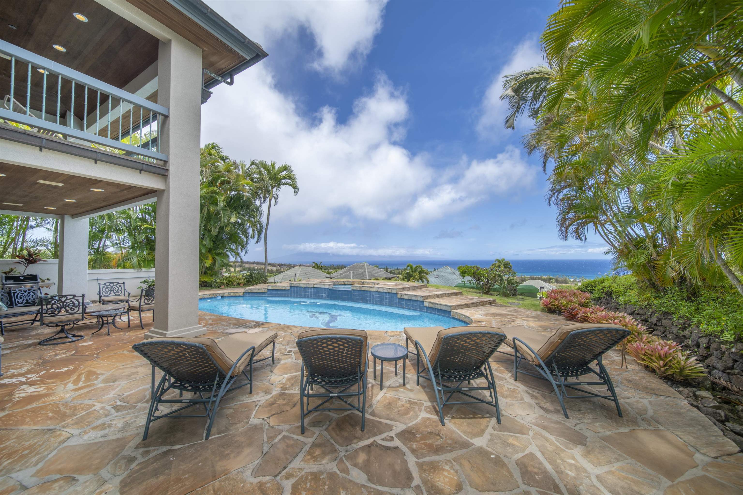 212 Crestview Road Lahaina, HI 96761 - Photo 24 of 50 a view of swimming pool with outdoor seating and plants
