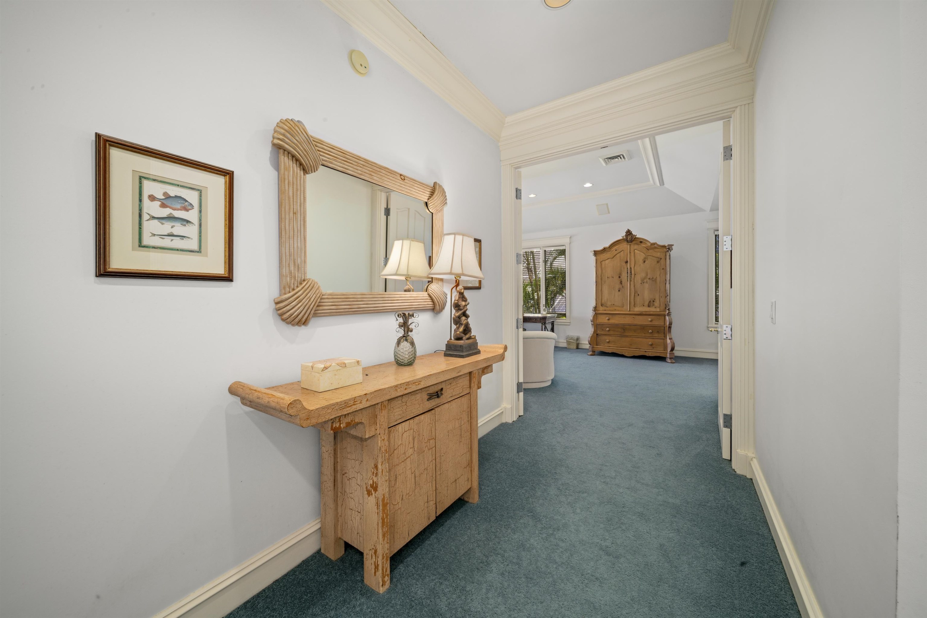 212 Crestview Road Lahaina, HI 96761 - Photo 36 of 50 a living room with furniture and a flat screen tv