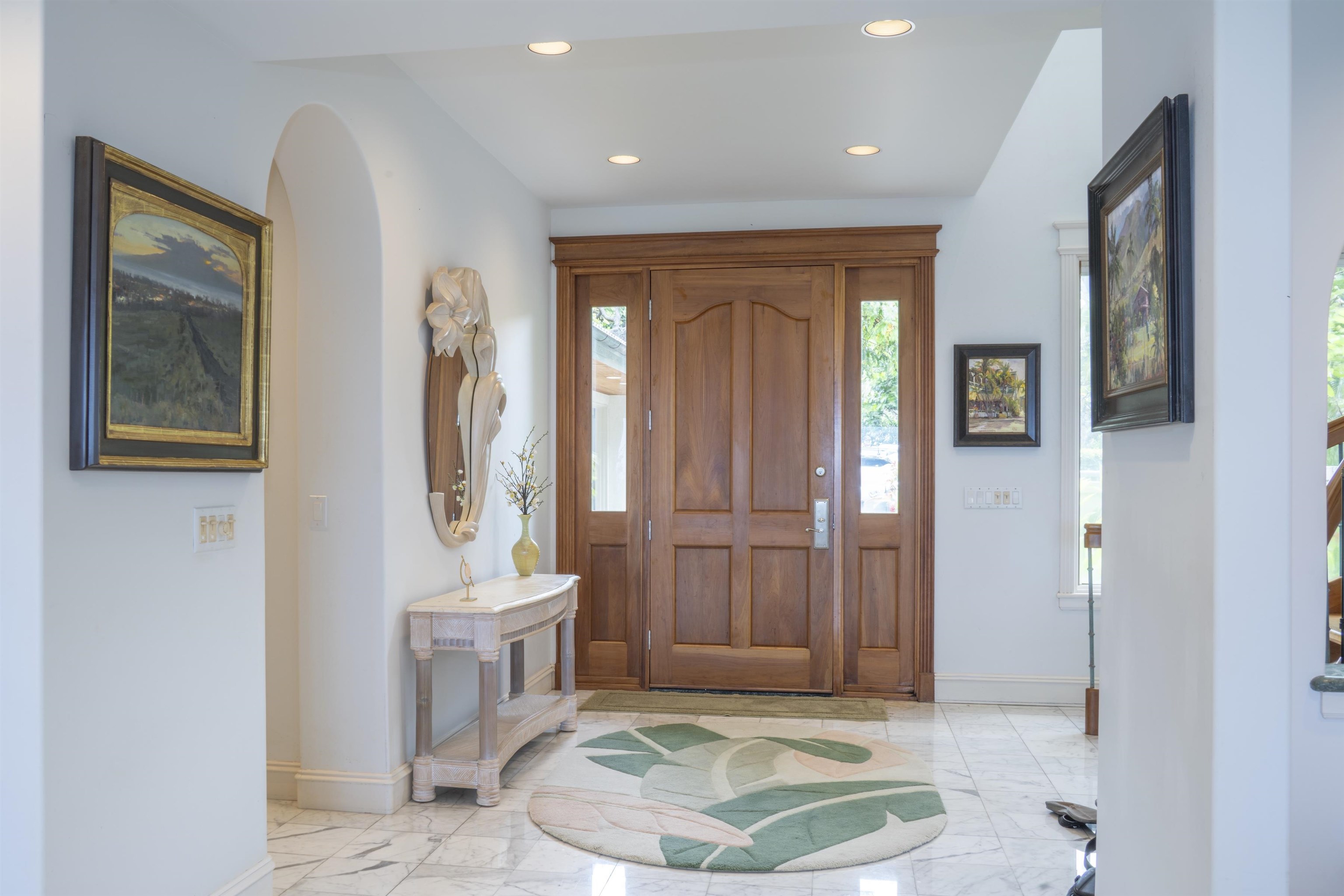 212 Crestview Road Lahaina, HI 96761 - Photo 9 of 50 a living room with furniture and a potted plant