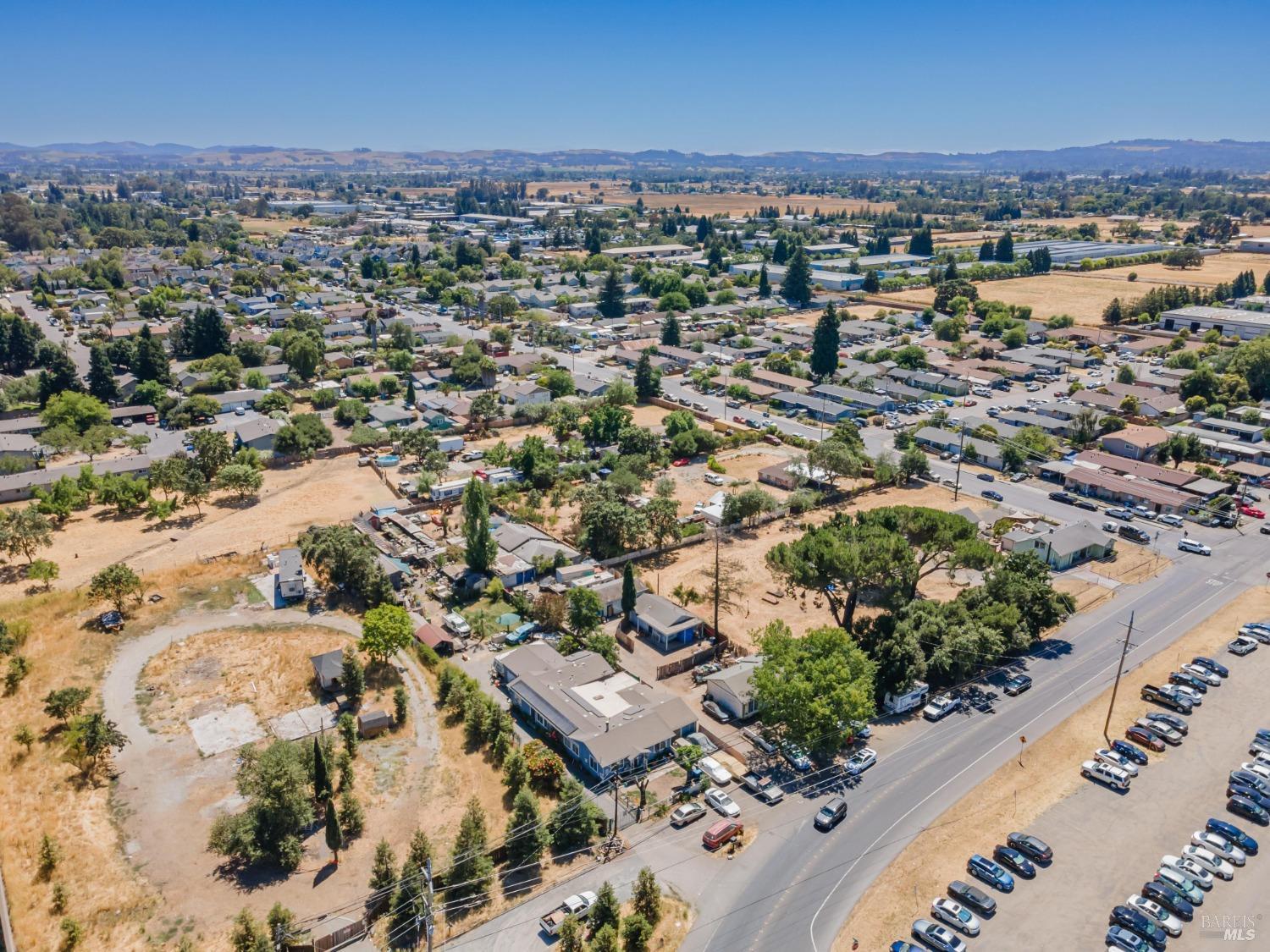 104 Bellevue Avenue Santa Rosa, CA 95407 - Photo 20 of 20 an aerial view of a city with lots of residential buildings